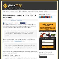 Free Business Listings in Local Search Directories