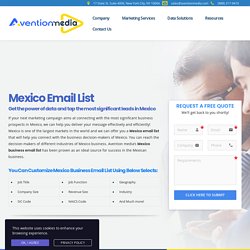 Mexico Business Mailing Database List