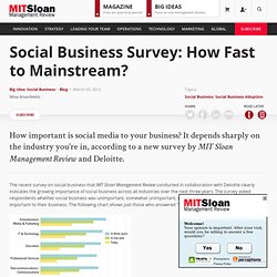 Social Business Survey: How Fast to Mainstream?