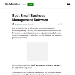 Best Small Business Management Software