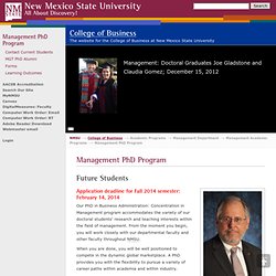 New Mexico- PhD Managment