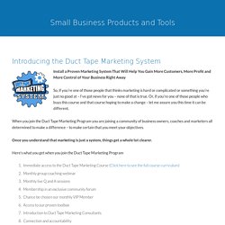 Small Business Products and Tools -