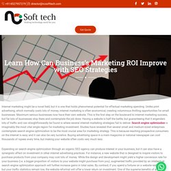 How Can Business’s Marketing ROI Improve with SEO Strategies