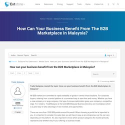 How can your business benefit from the B2B Marketplace in Malaysia?