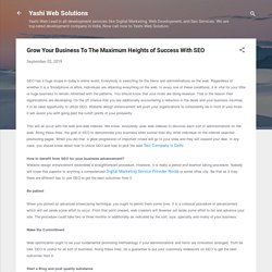 Grow Your Business To The Maximum Heights of Success With SEO