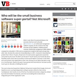Who will be the small business software super-portal? Not Microsoft