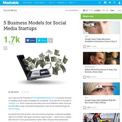 5 Business Models for Social Media Startups