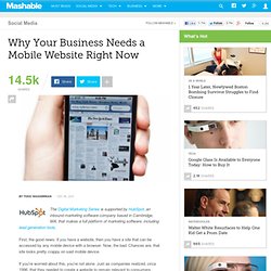 Why Your Business Needs a Mobile Website Right Now