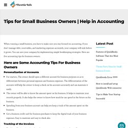 Tips for Small Business Owners