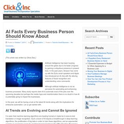 AI Facts Every Business Person Should Know About – Business blog for small business owners and entrepreneurs
