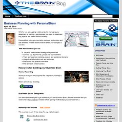 » Business Planning with PersonalBrain