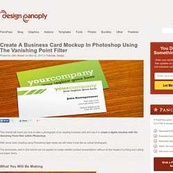 Create A Business Card Mockup In Photoshop Using The Vanishing Point Filter