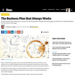 The Business Plan that Always Works