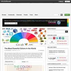 The Most Powerful Colors in the World by COLOURlovers