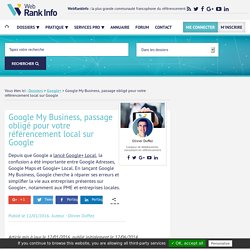 Google My Business : présentation complète en français