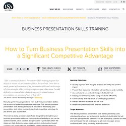 Business Presentation Skills Training