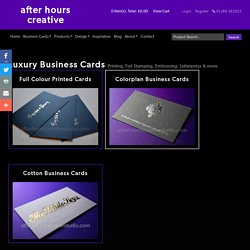 Try Our Premium & High Quality Luxury Business Cards