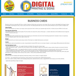 Best Custom Business Card Design & Printing in Roswell GA