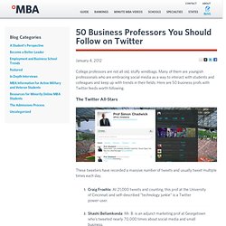 50 Business Professors You Should Follow on Twitter