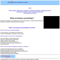 [UK] business psychology