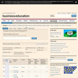 FT EU Business Schools