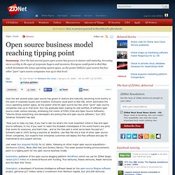 Open source business model reaching tipping point