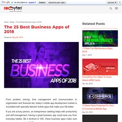 The 25 Best Business Apps of 2018