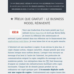 ★ Mieux que gratuit : le business model réinventé