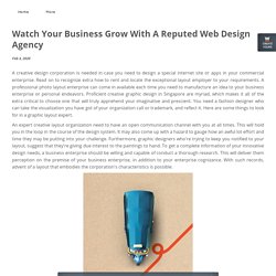 Watch Your Business Grow With A Reputed Web Design Agency