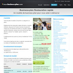 Online restaurant business plan picture