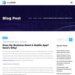 Does My Business Need A Mobile App? Here's Why! - secondsiliconvally