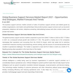 Global Business Support Services Market Data And Industry Growth Analysis