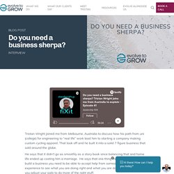 Do you need a business sherpa? Interview