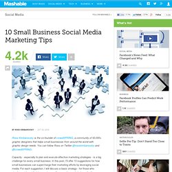 10 Small Business Social Media Marketing Tips