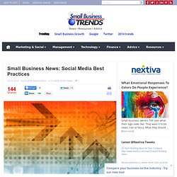 Small Business News: Social Media Best Practices