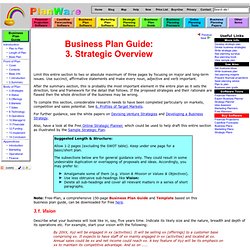 Business Plan Software & Guide: Mission, Strategies etc.