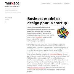Business model et design pour la startup