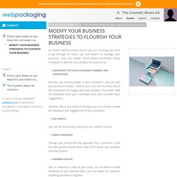 MODIFY YOUR BUSINESS STRATEGIES TO FLOURISH YOUR BUSINESS - Content Page - The Cosmetic Boxes-UK