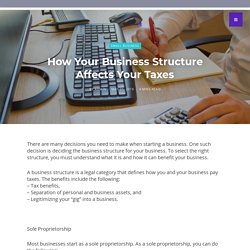 How Your Business Structure Affects Your Taxes - IOOGO - Blog