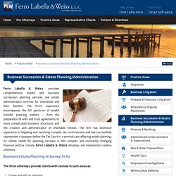 Business Succession & Estate Planning Attorneys in New Jersey