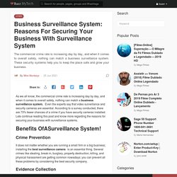 Business Surveillance System: Reasons For Securing Your Business With Surveillance System