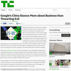 Google’s China Stance: More about Business than Thwarting Evil