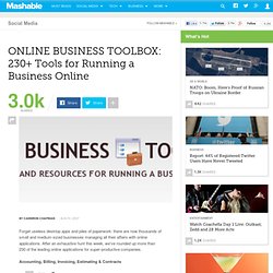ONLINE BUSINESS TOOLBOX: 230+ Tools for Running a Business Online