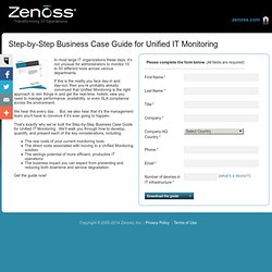 Step-by-Step Business Case Guide for Unified IT Monitoring