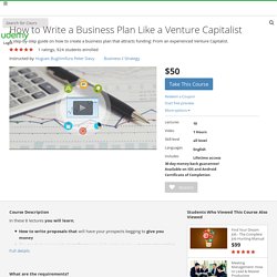 How to Write a Business Plan Like a Venture Capitalist