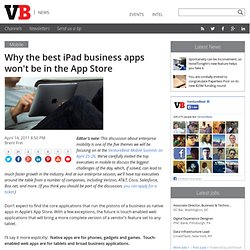 Why the best iPad business apps won't be in the App Store