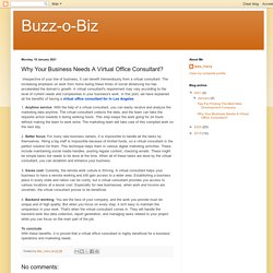 Why Your Business Needs A Virtual Office Consultant?
