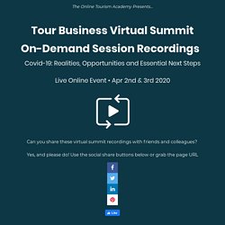Tour Business Virtual Summit - Replay Page