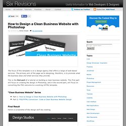 How to Design a Clean Business Website with Photoshop