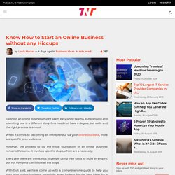 Know How to Start an Online Business without any Hiccups